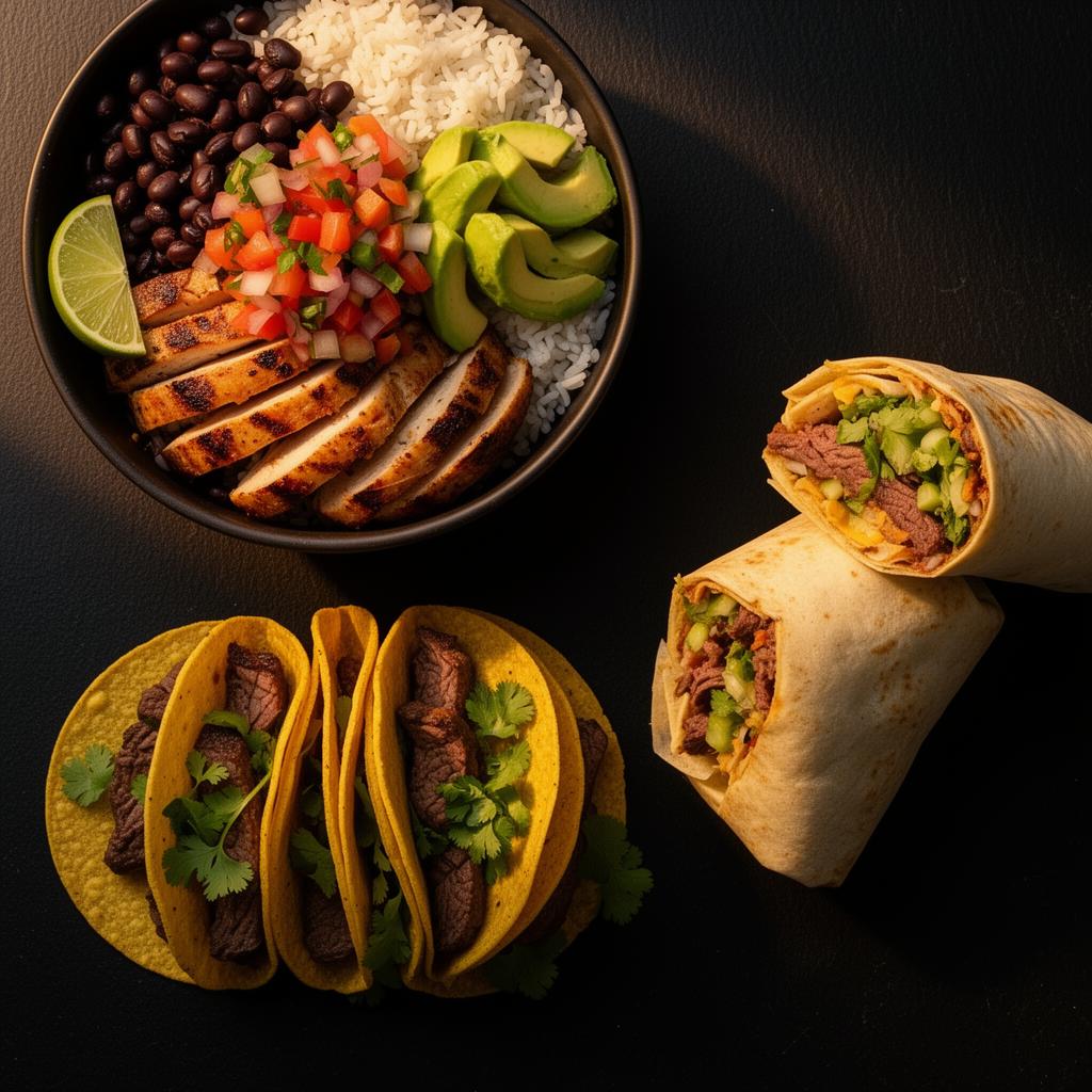 Taco bar spread